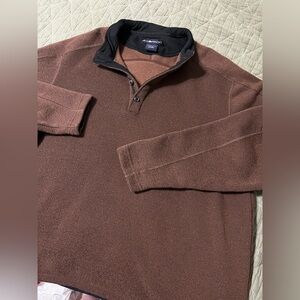 Exofficio Brown and Black Fleece Pullover size XL